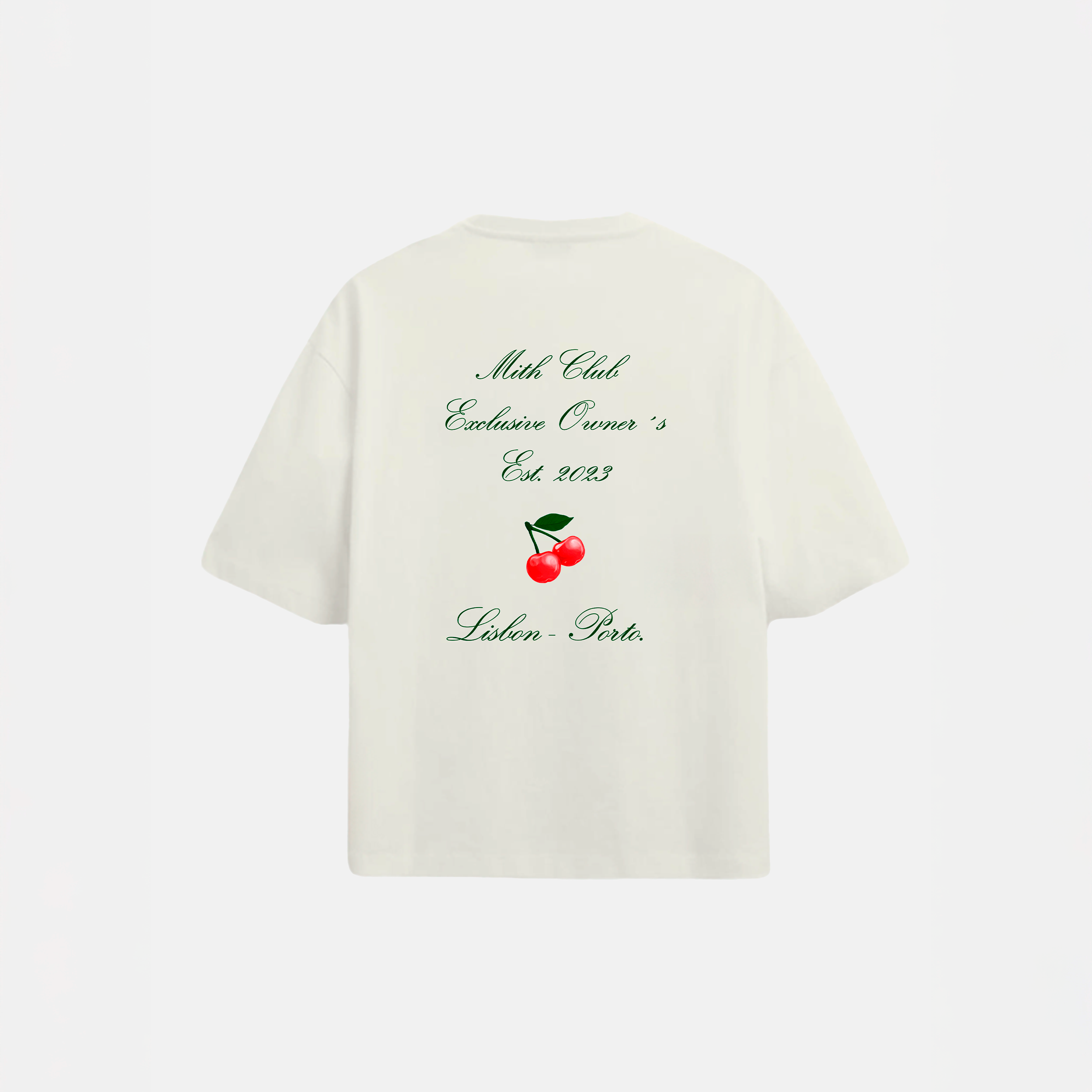 Exclusive Crew Off White T-shirt Cherry Edition